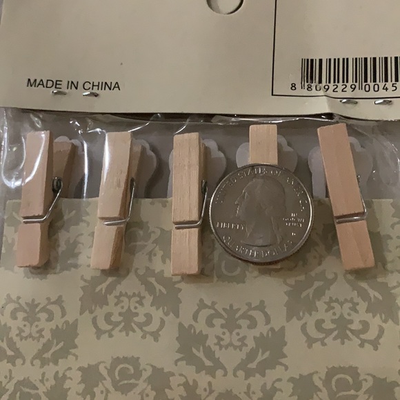 Cat Paw Themed Wooden Clips set of 10 - Picture 8 of 8